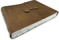 Wanderings Leather Watercolor Journal 10x12.5 - Handmade 350 GSM