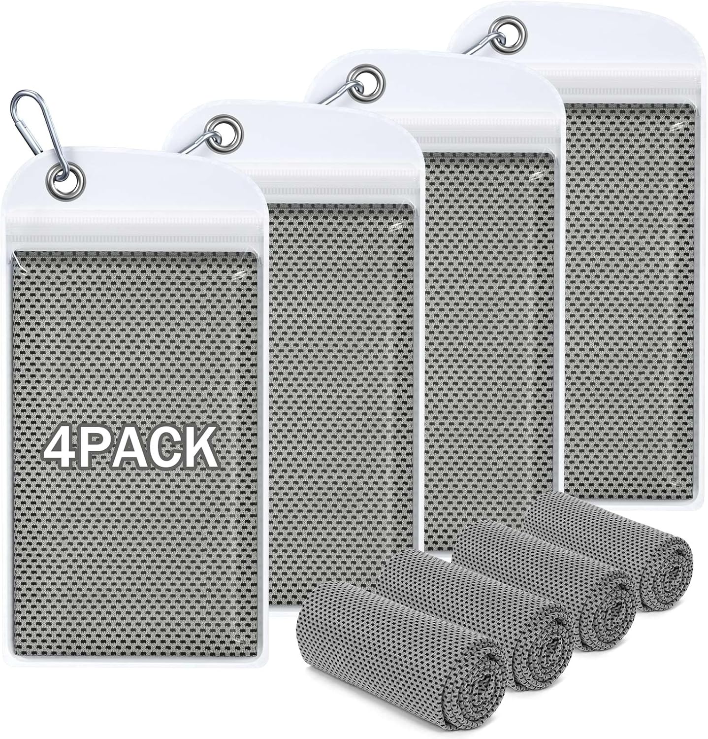 Hemndic Cooling Towels 4 Pack - Stay Refreshed Anywhere!