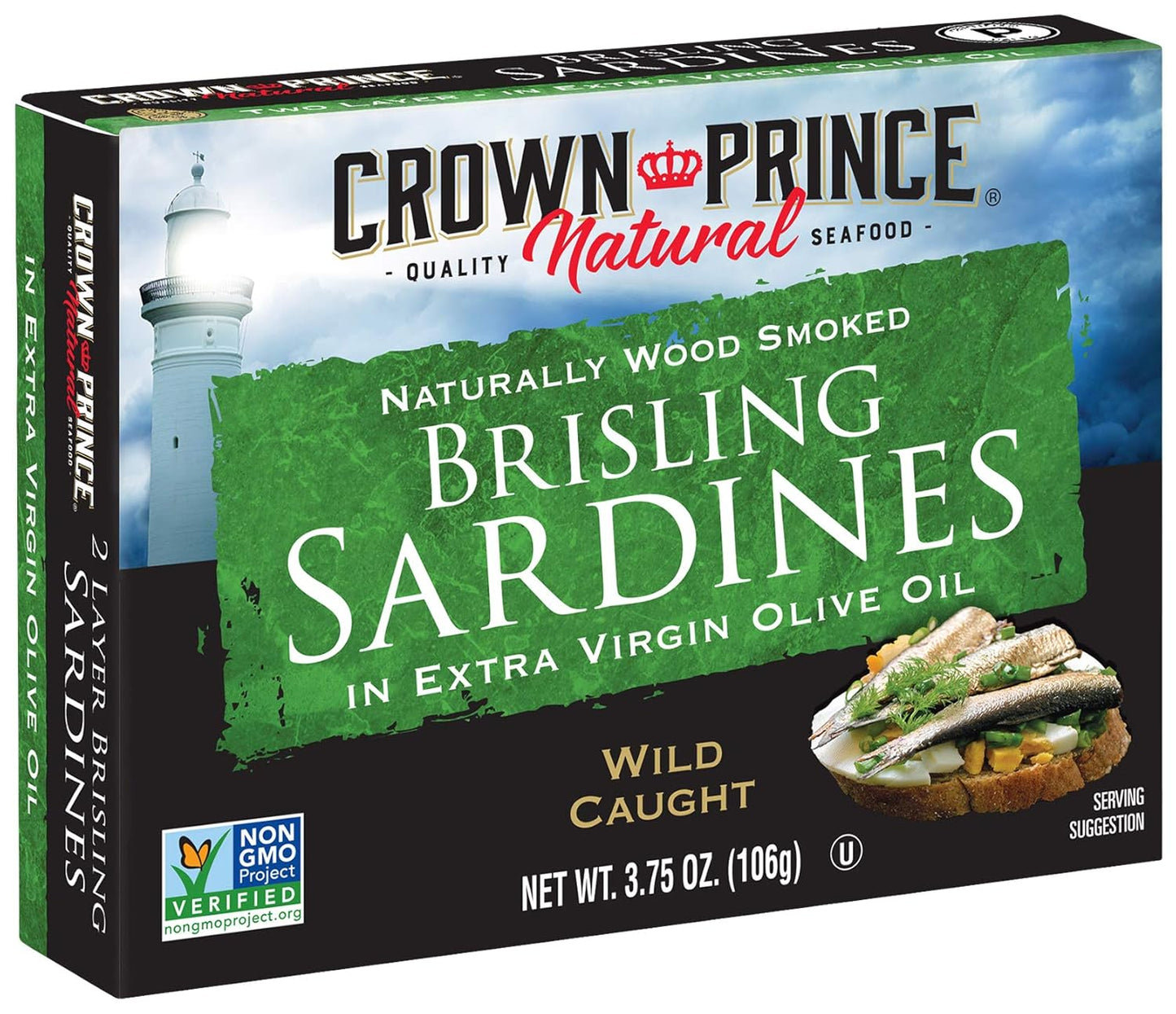 Crown Prince Natural Brisling Sardines in Extra Virgin Olive Oil