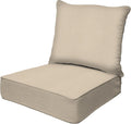 Honeycomb Outdoor Deep Seat Cushion 24 x 23 - Textured Almond Comfort