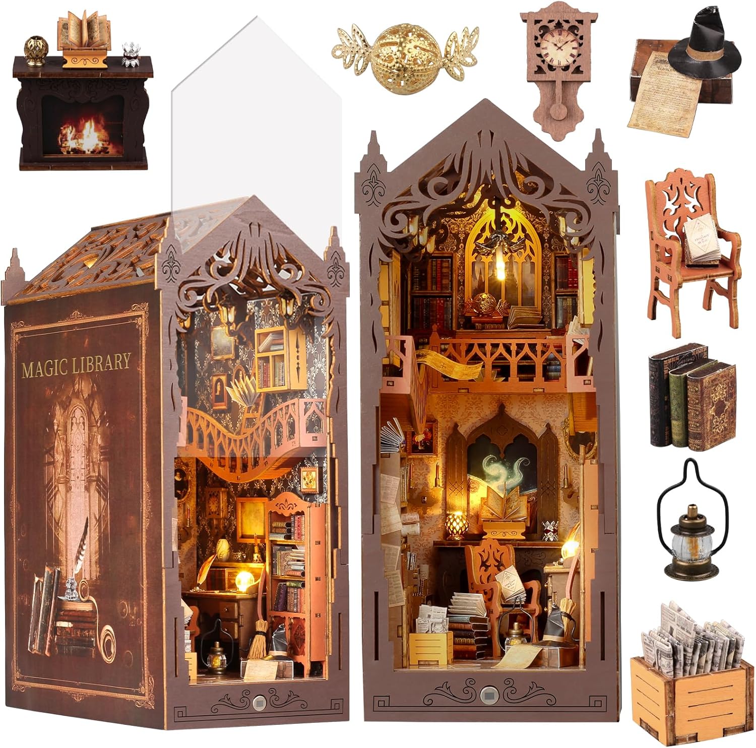 Vaki Vaki Magic Bookstore Book Nook Kit for Family Fun