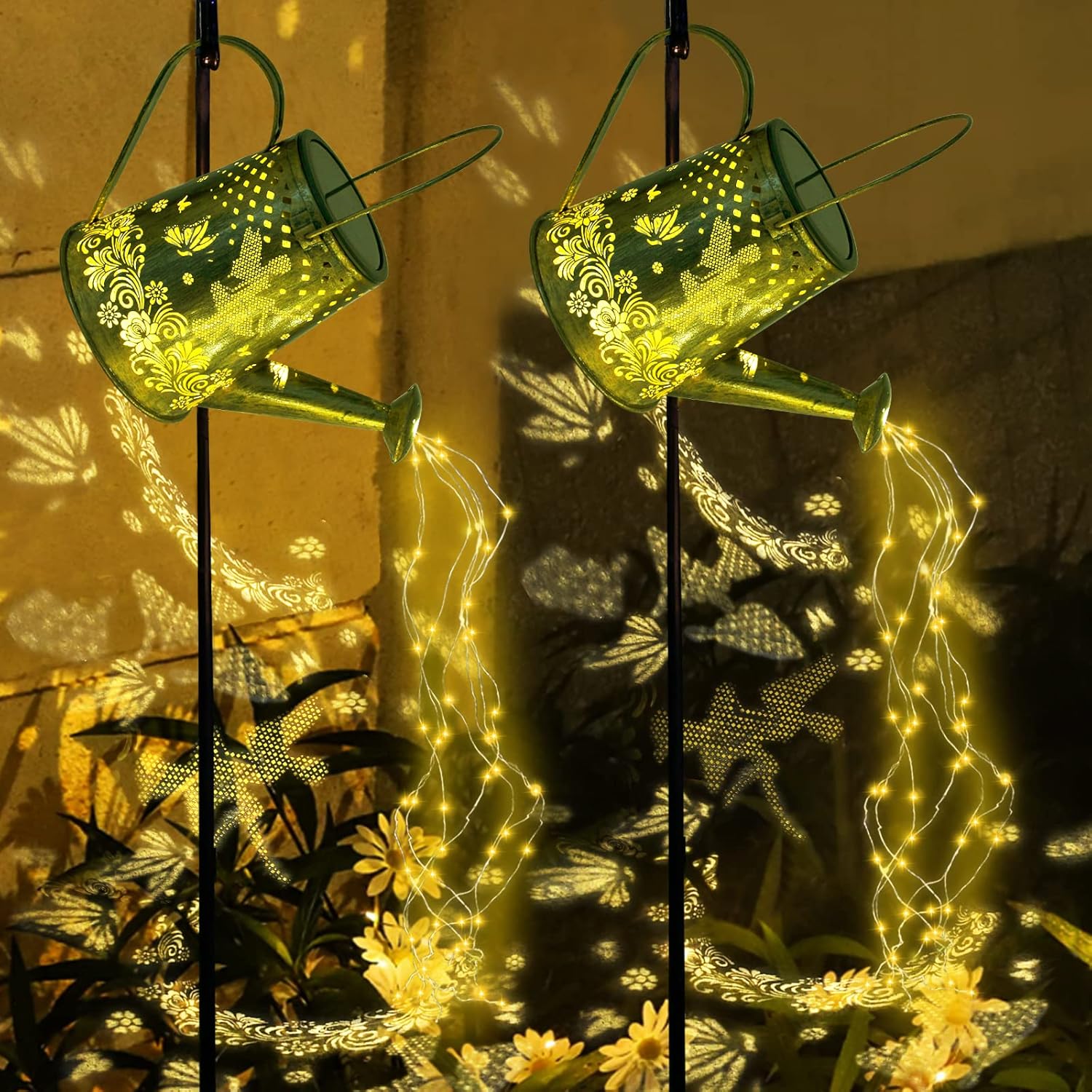 Solar Watering Can Lights for Garden Decor and Memorial Gifts