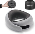Travel Neck Pillow Grey - WANDER PLUS Memory Foam Support