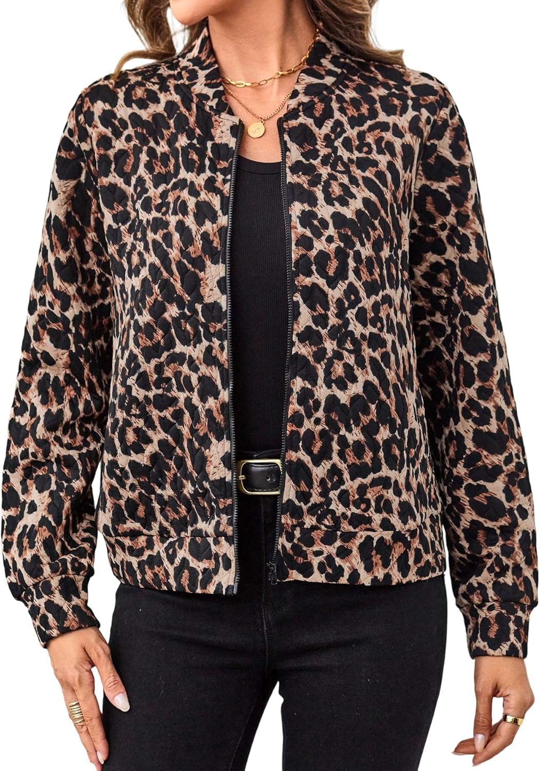 Verdusa Women's Lightweight Bomber Jacket for Casual Style