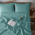 LBRO2M 100% Linen Sheet Set Full Size - Soft Breathable 4-Piece