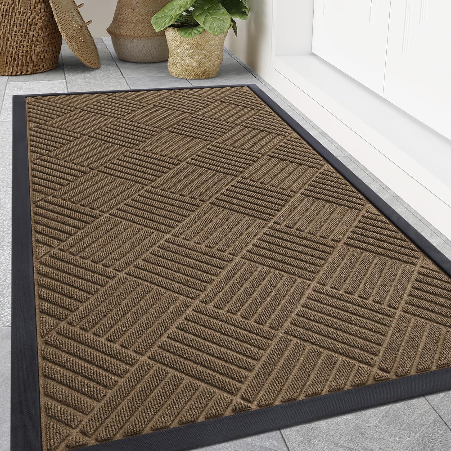 Smiry Heavy Duty Outdoor Indoor Doormat for Entrance Areas