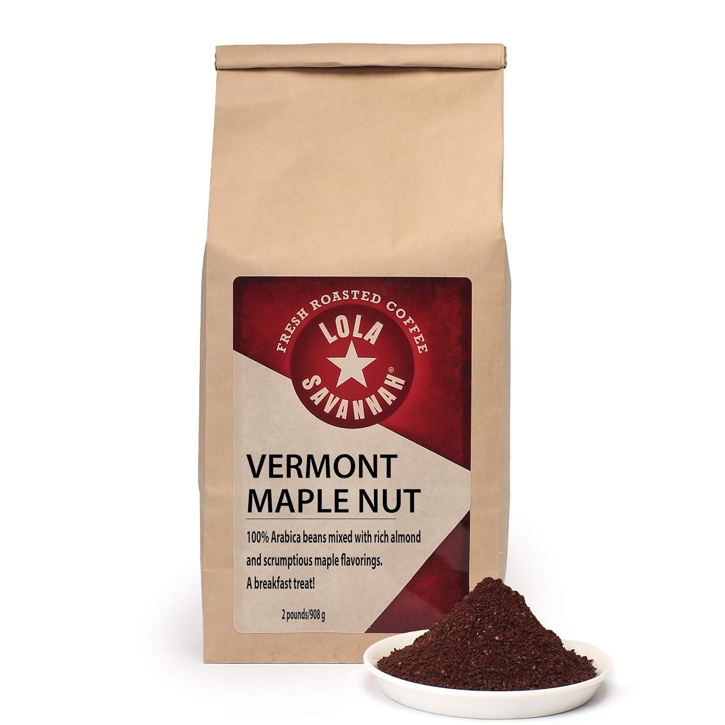 Vermont Maple Nut Ground Coffee - Sweet and Nutty Delight