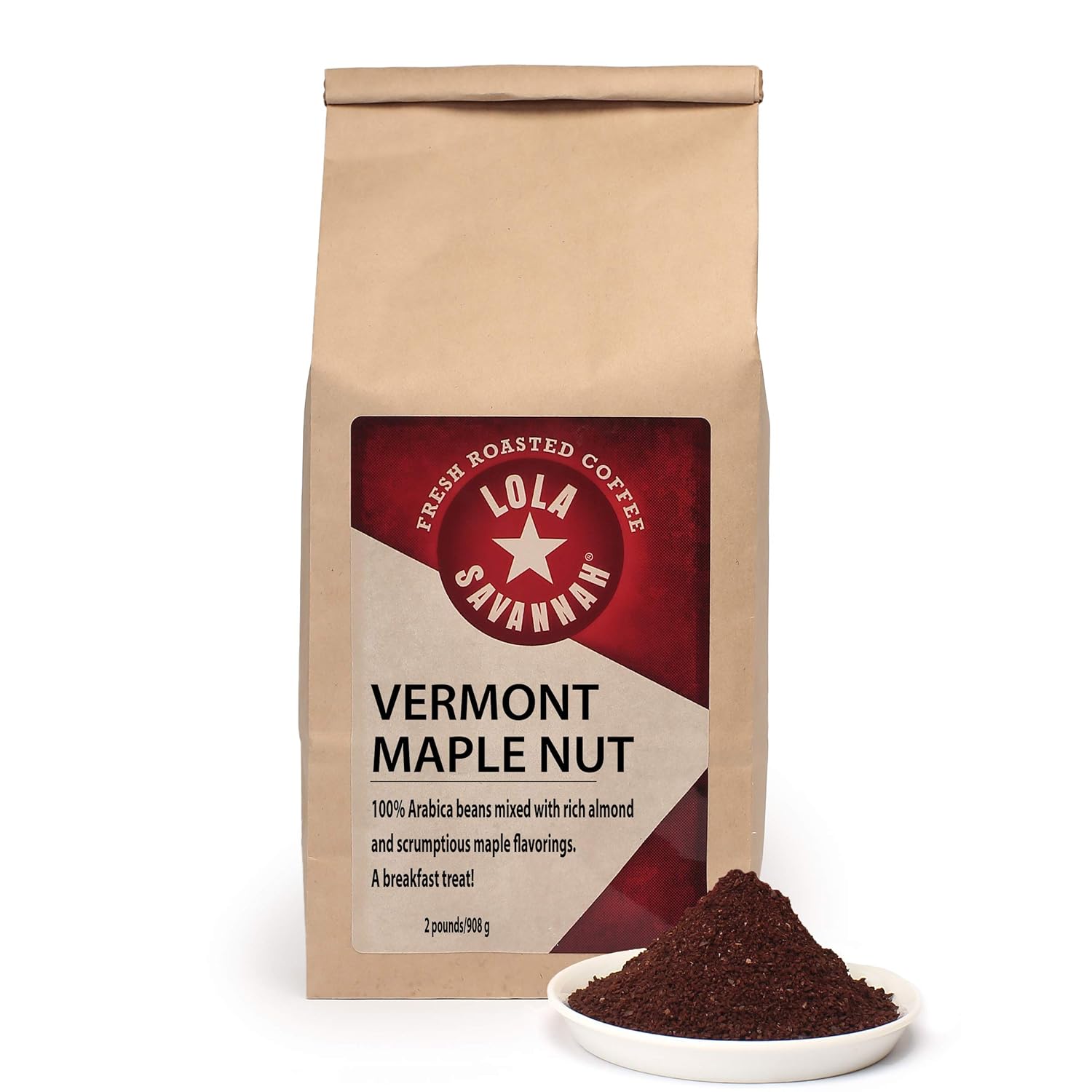 Vermont Maple Nut Ground Coffee - Sweet and Nutty Delight