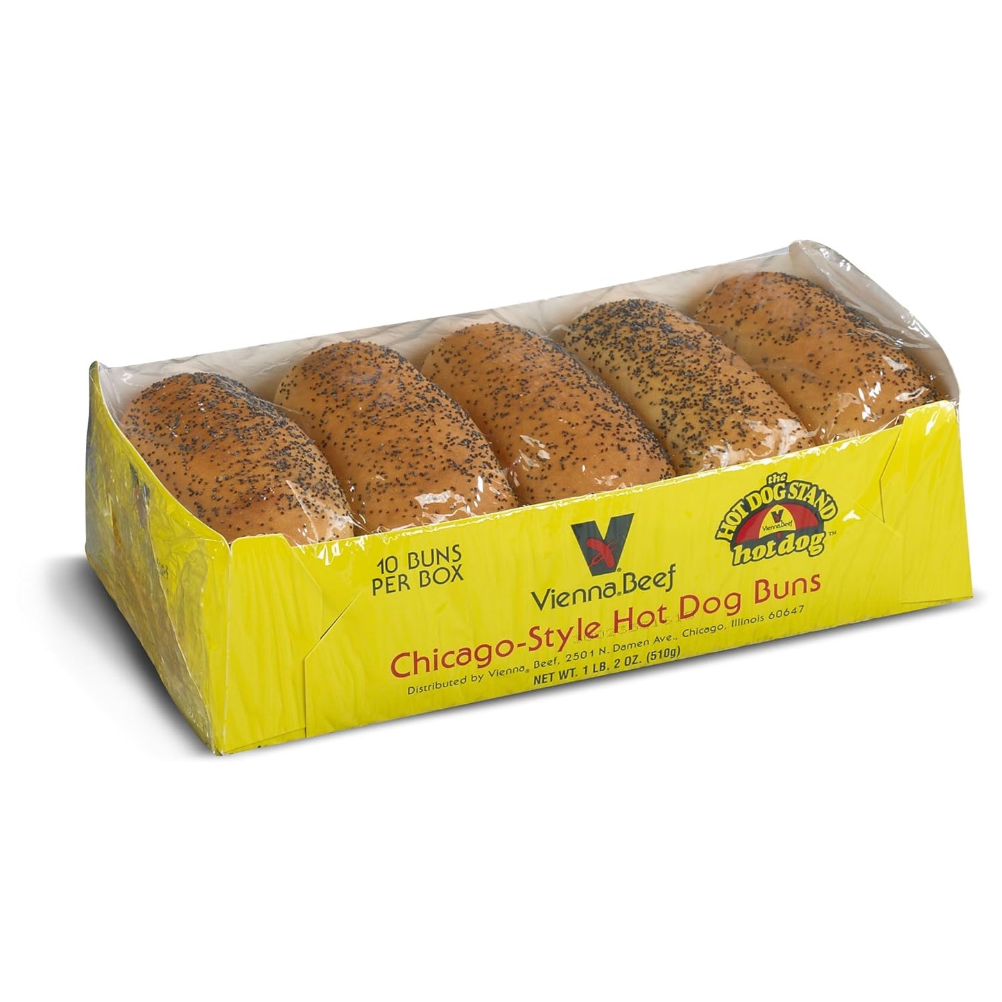 Vienna Beef Poppyseed Hot Dog Buns for Authentic Chicago Style