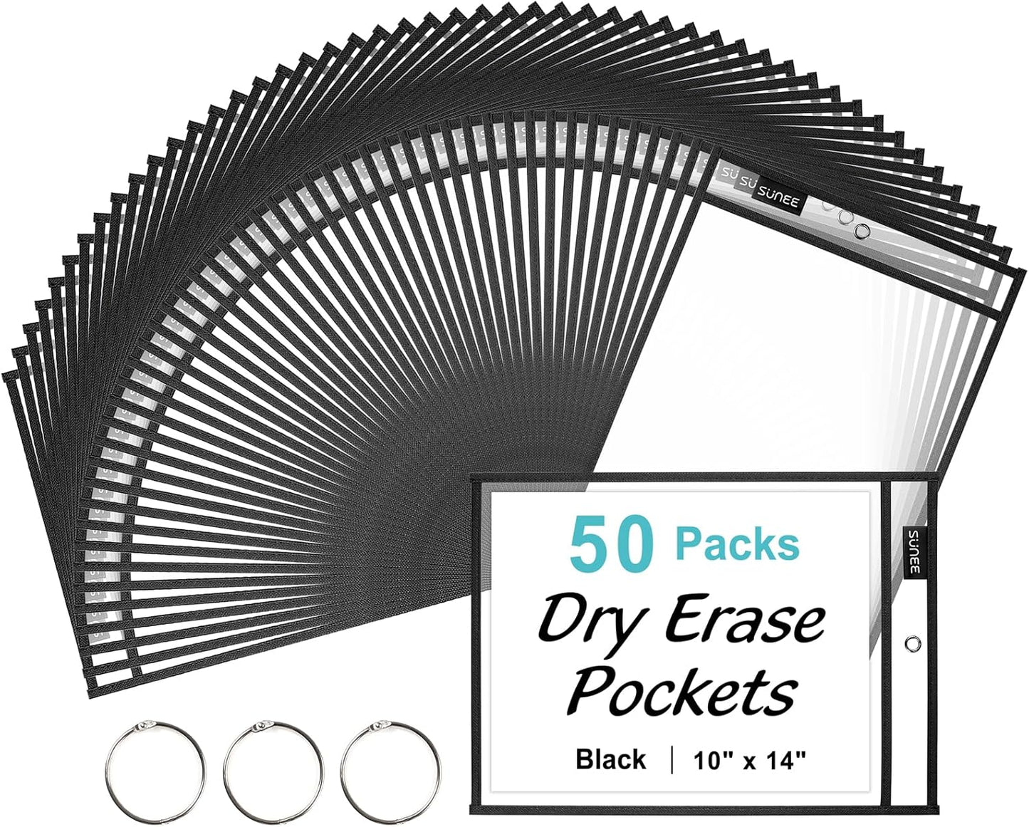 Oversized Reusable Dry Erase Pocket Sleeves for Classroom Use