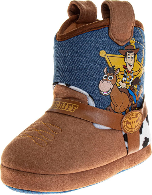 Toy Story Slippers for Boys: Buzz and Woody Fuzzy Comfort