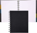 Talia Discbound Notebooks Planner (yBlack w Silver Discs)