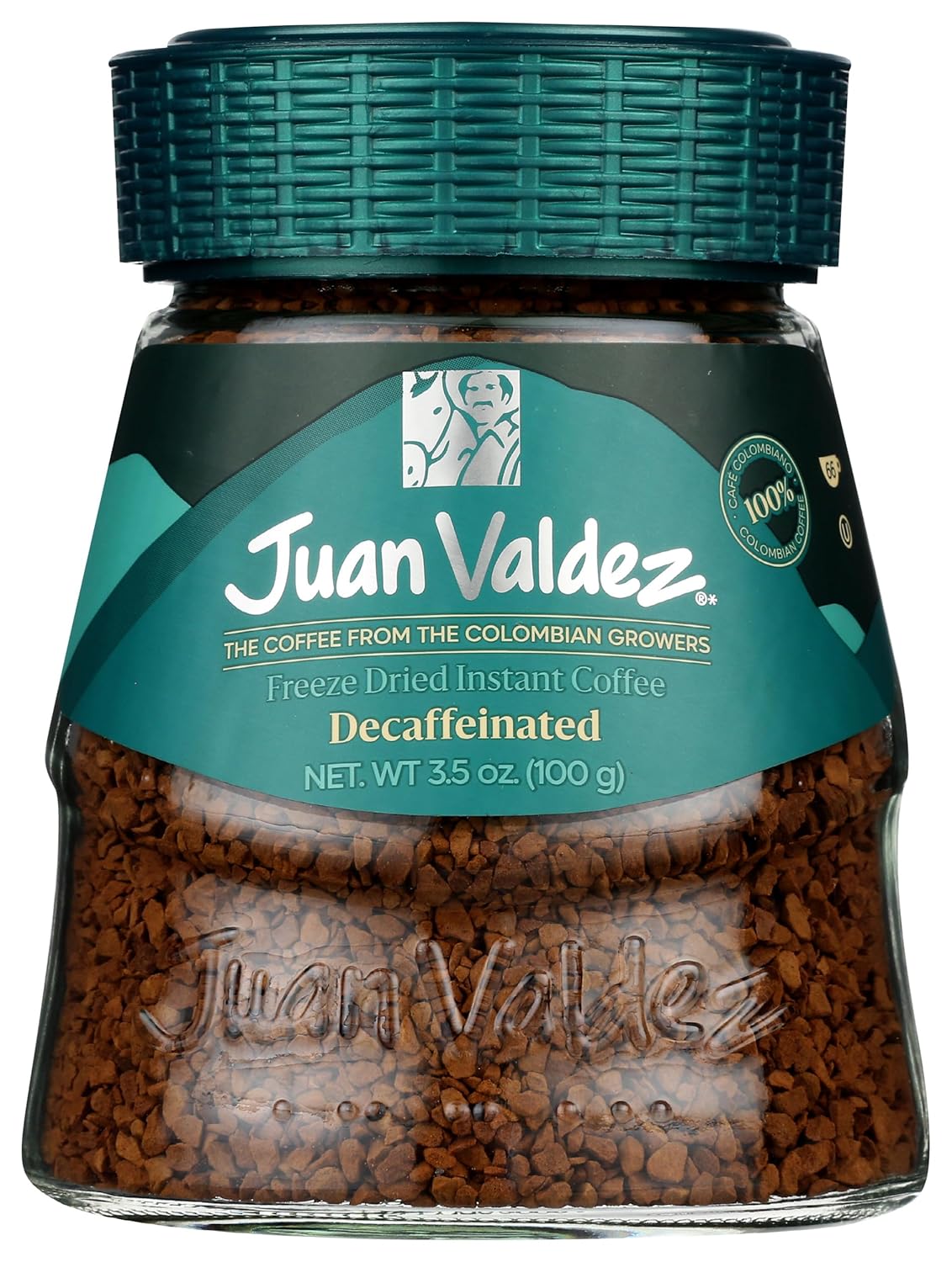 Juan Valdez Decaf Freeze Dried Coffee 3.5 oz - Classic Colombian Flavor