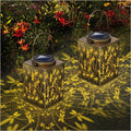 2 Pack Solar Lanterns Outdoor Waterproof - Warm Decorative Glow