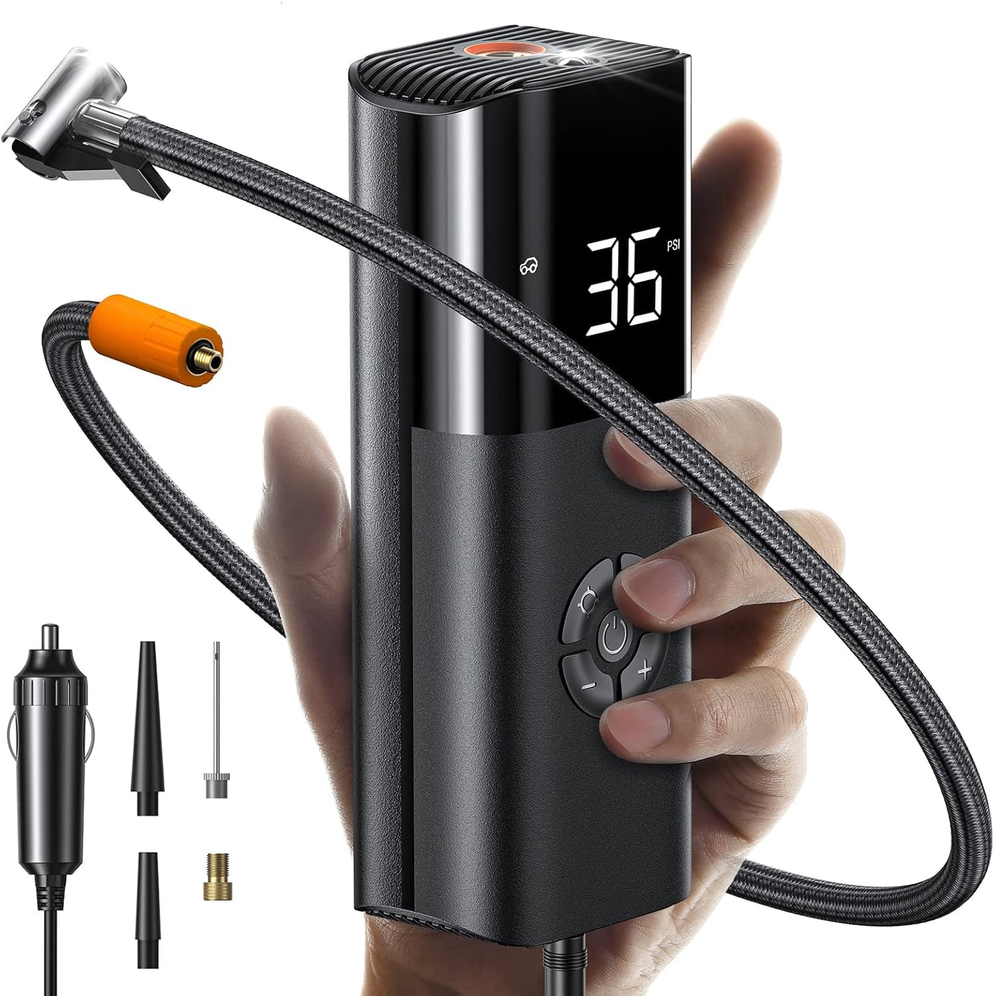 Ultra Small 12V Tire Inflator - Inflate Fast!