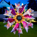 Large Solar Wind Spinners for Yard and Garden - LED 360 Metal Wind