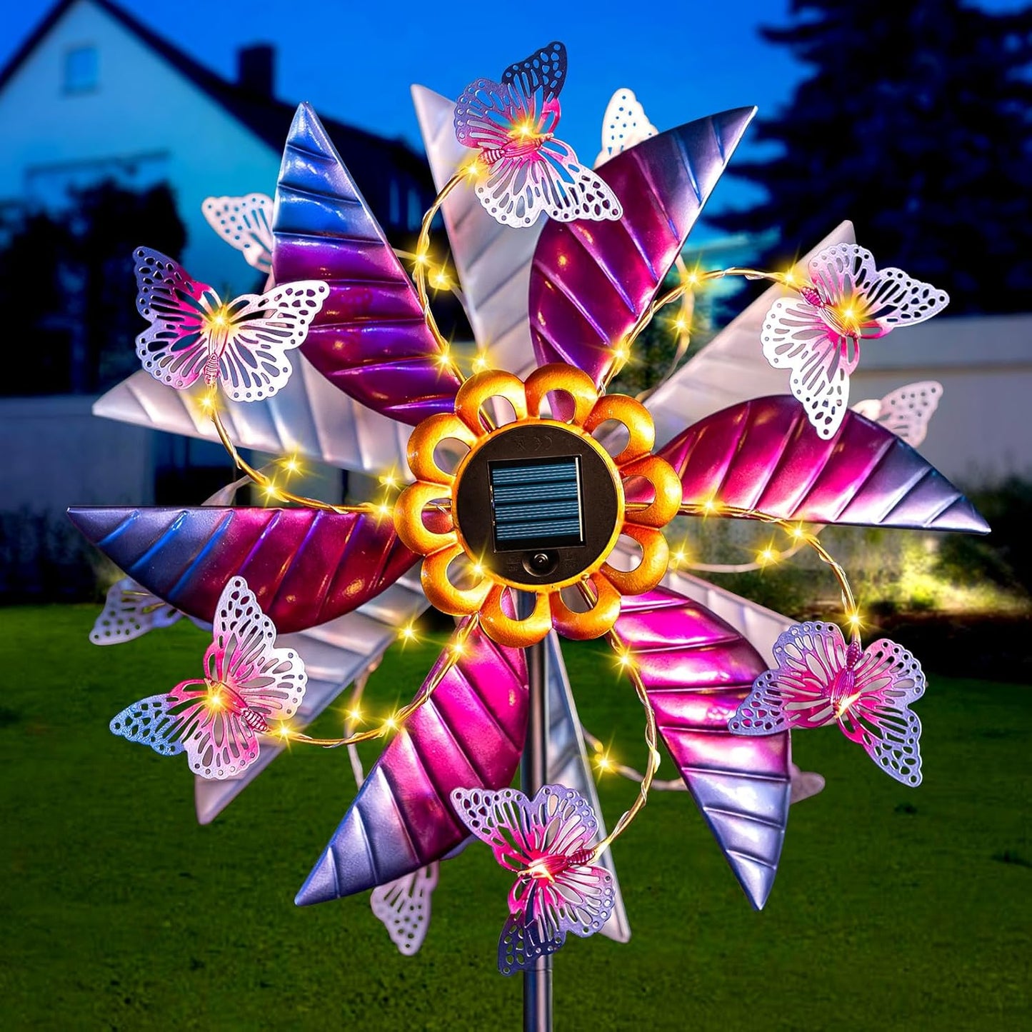 Large Solar Wind Spinners for Yard and Garden Decoration