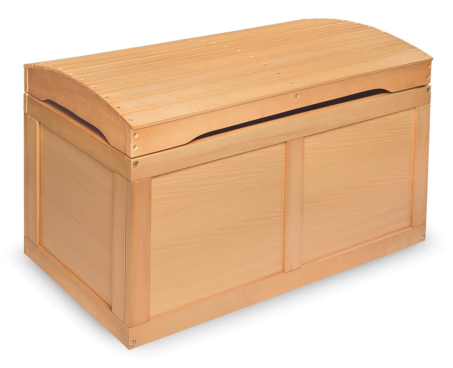 Badger Basket Barrel-Top Wooden Toy Chest for Kids' Rooms