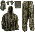 PELLOR Outdoor Camo Ghillie Suit for Hunting & Airsoft - 3D Leafy