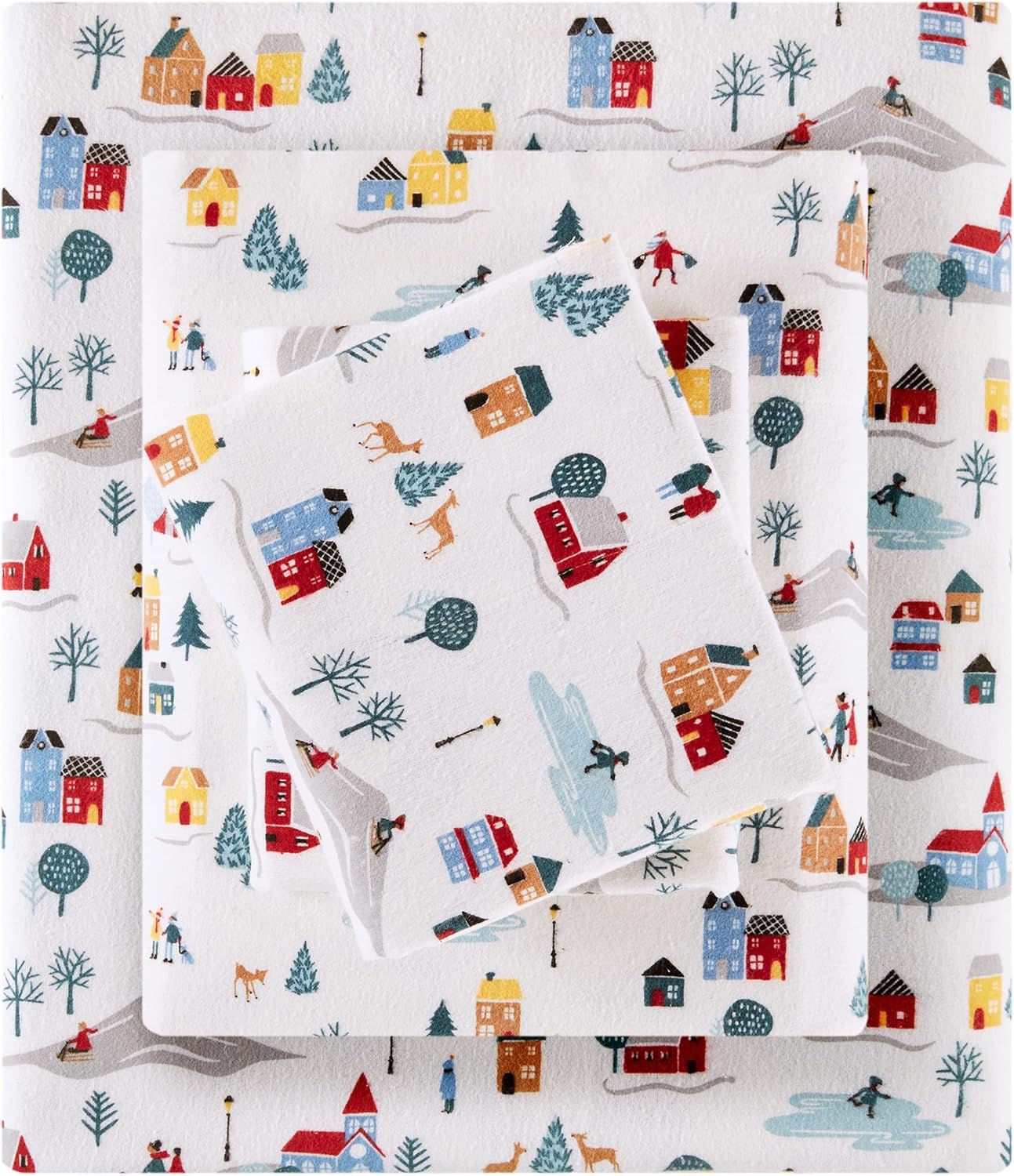 Sleep Philosophy True North Flannel Sheets Set for Cozy Comfort