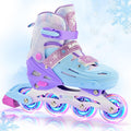 Inline Skates for Kids Ages 5-12 - Adjustable Light Up Roller Skates
