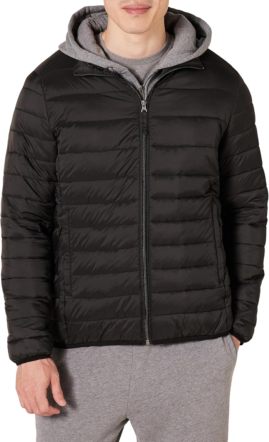 Packable Lightweight Water-Resistant Puffer Jacket for Men