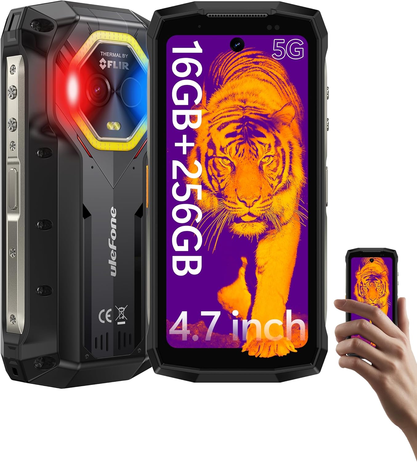Ulefone Armor Mini 20T Pro 5G Rugged Phone with Thermal Imaging