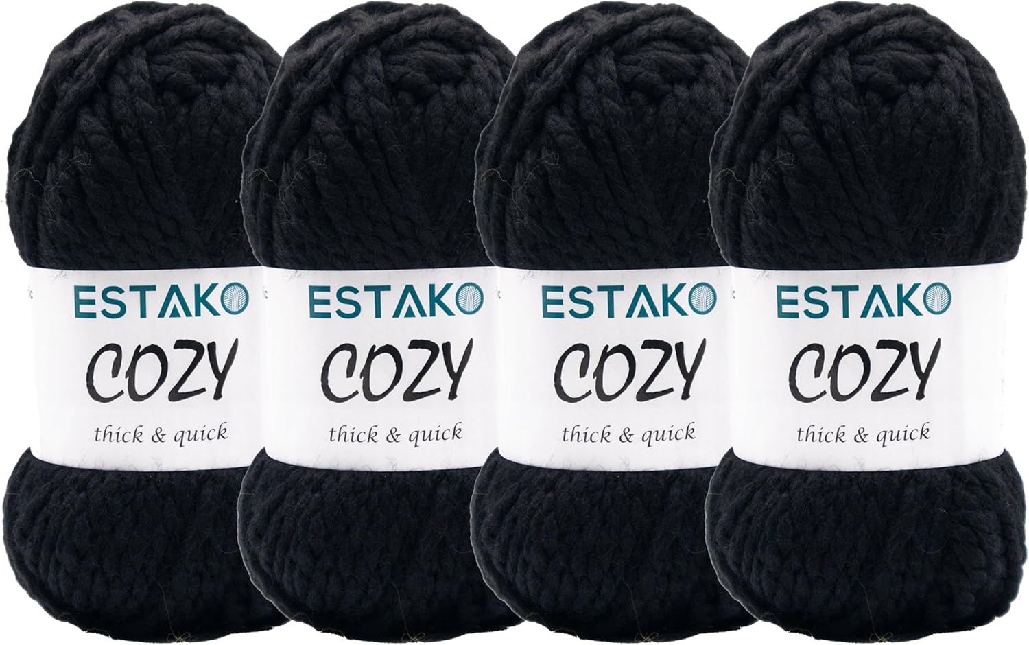 Estako Cozy Thick & Quick Yarn for Knitting and Crocheting