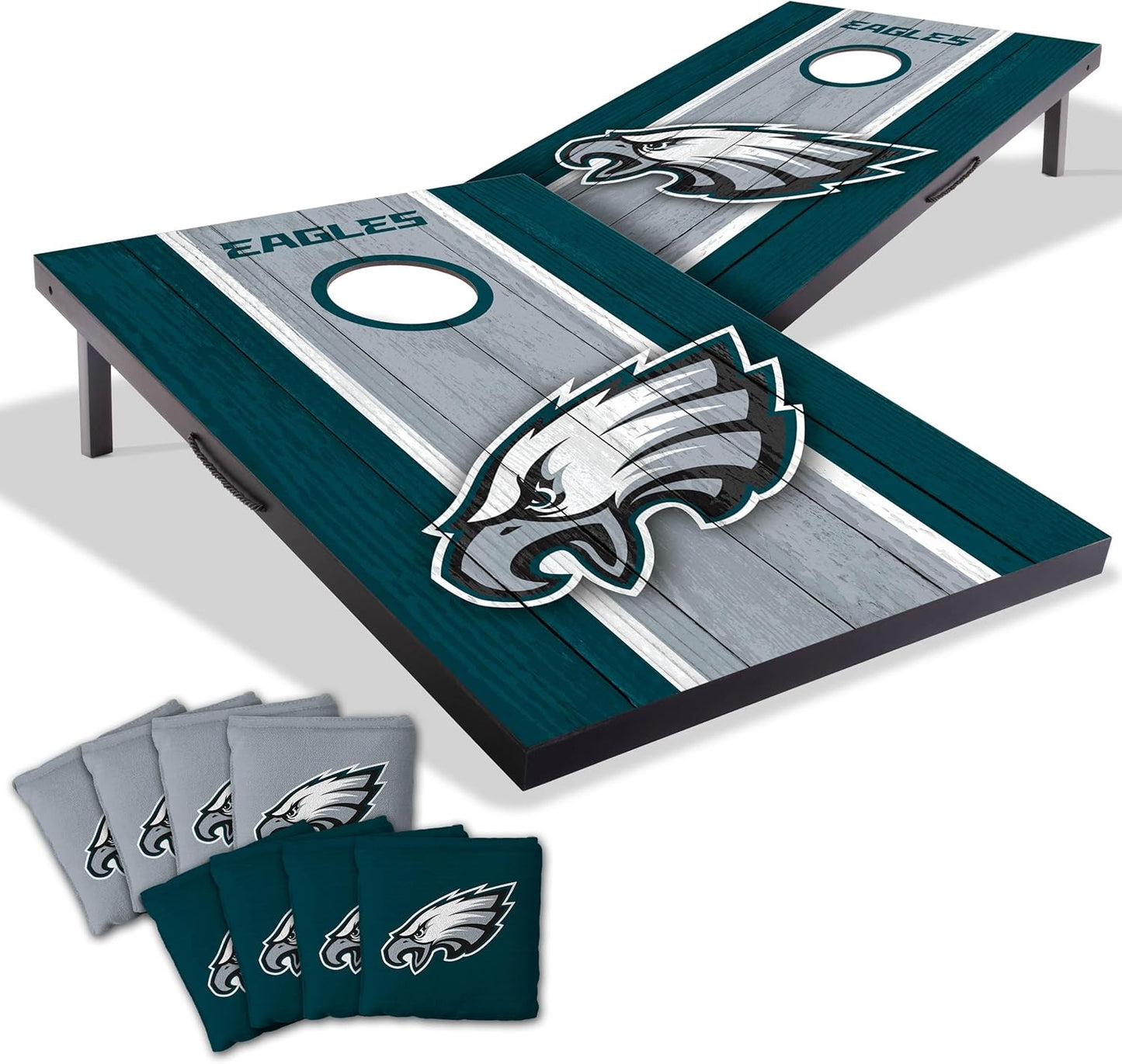 YouTheFan NFL Portable Cornhole Game with Logo Bags for Fun