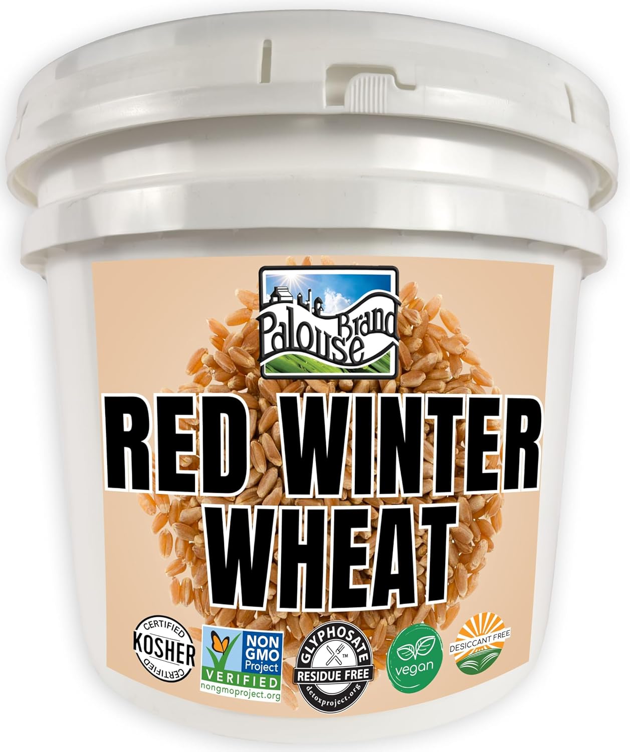 Palouse Brand Hard Red Winter Wheat Berries for Emergency Storage