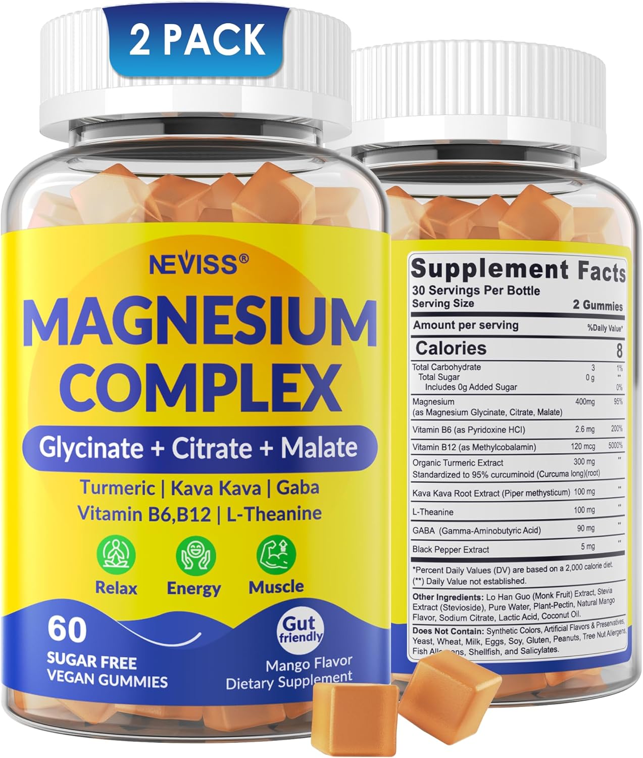 Magnesium Complex Gummies for Sleep, Calm, and Relaxation