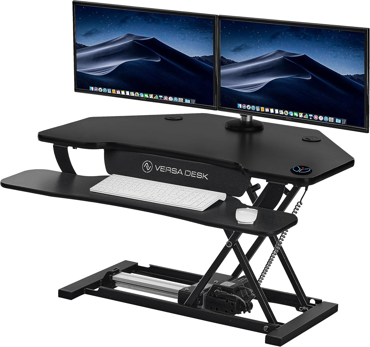 36 Motorized Corner Standing Desk Converter by VERSADESK