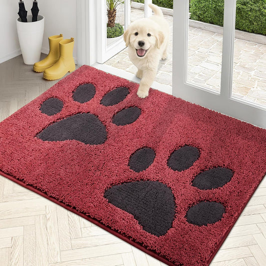 PURRUGS Dirt Trapping Door Mat for Muddy Wet Shoes and Paws