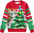Cutemile Kids Ugly Christmas Sweaters with LED Light-Up Design