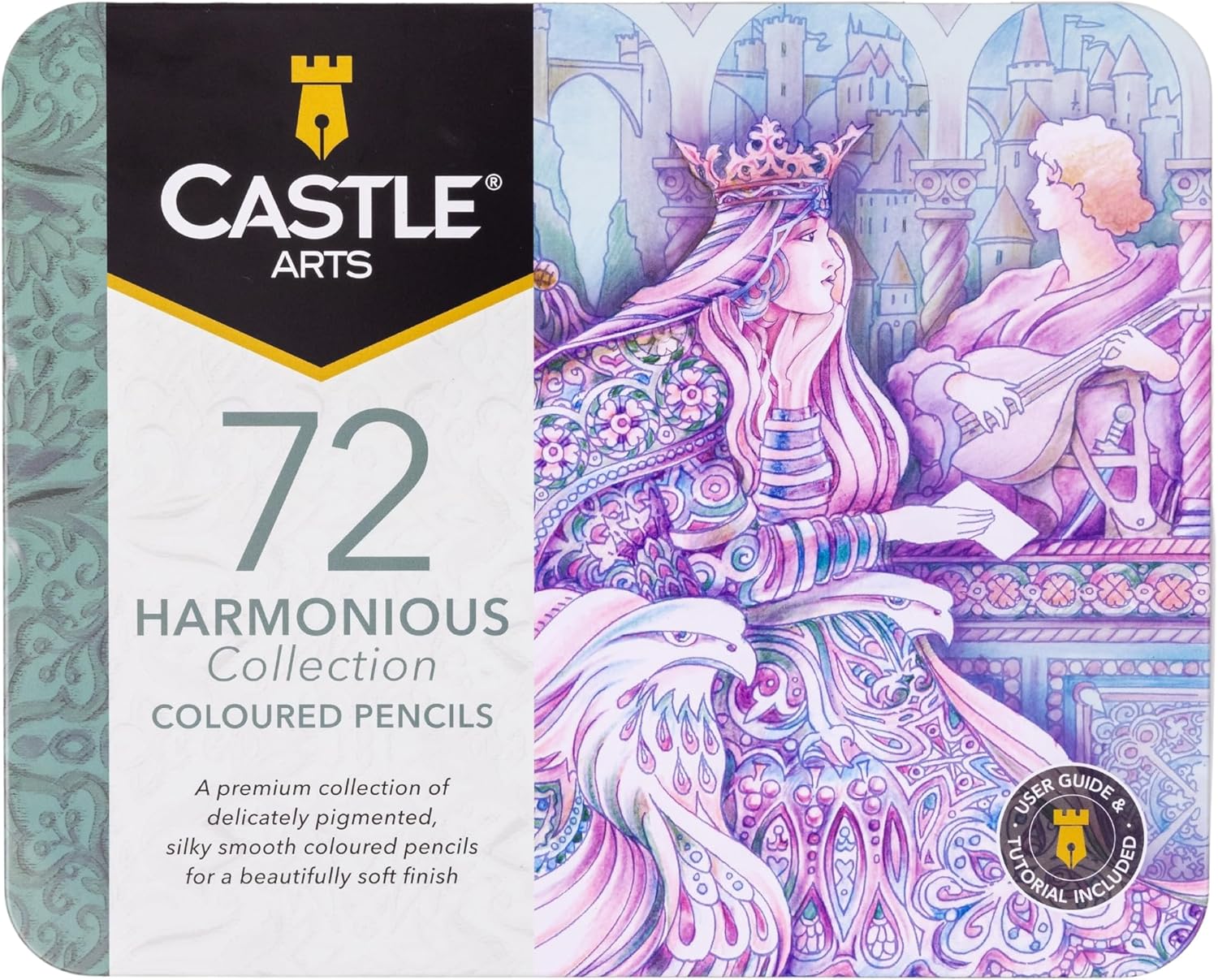 Castle Art Supplies Harmonious Colored Pencil Set for Artists