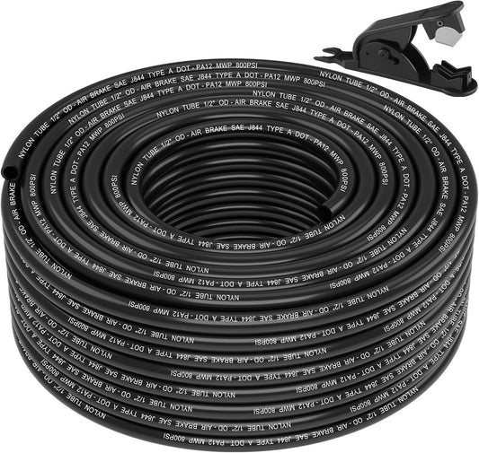 100FT 1/2 DOT Air Line for Pneumatic Tubing and Brake Systems