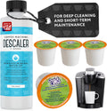 Keurig Descaler & Cleaning Kit - 8 oz Descaler + 4 Pods - Compatible Pods