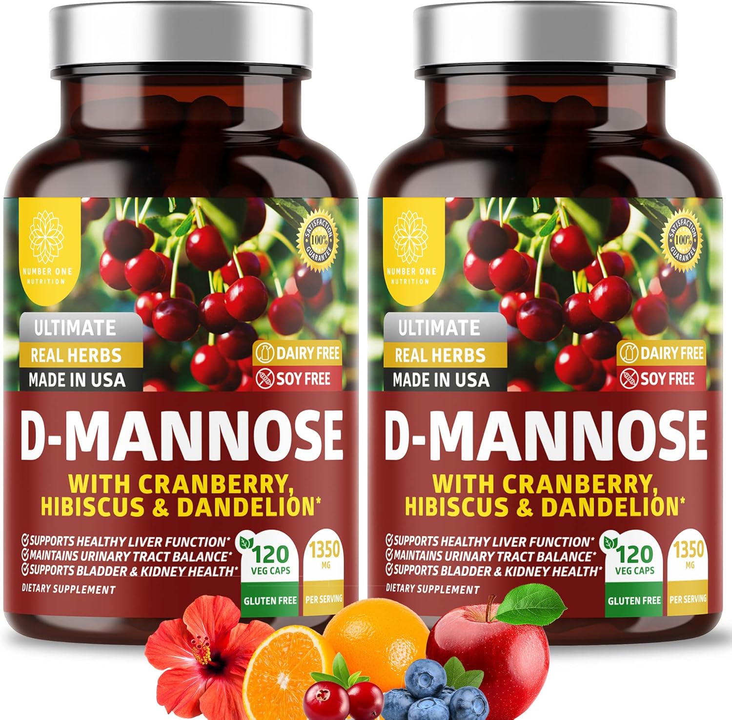 Premium D Mannose Supplement for Urinary Tract Health 240 Count