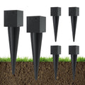 6 Pcs 4x4 Fence Post Anchor Ground Spike for Heavy Duty Use