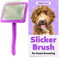 Small Slicker Brush for Curly Dogs - Detangling Grooming Tool