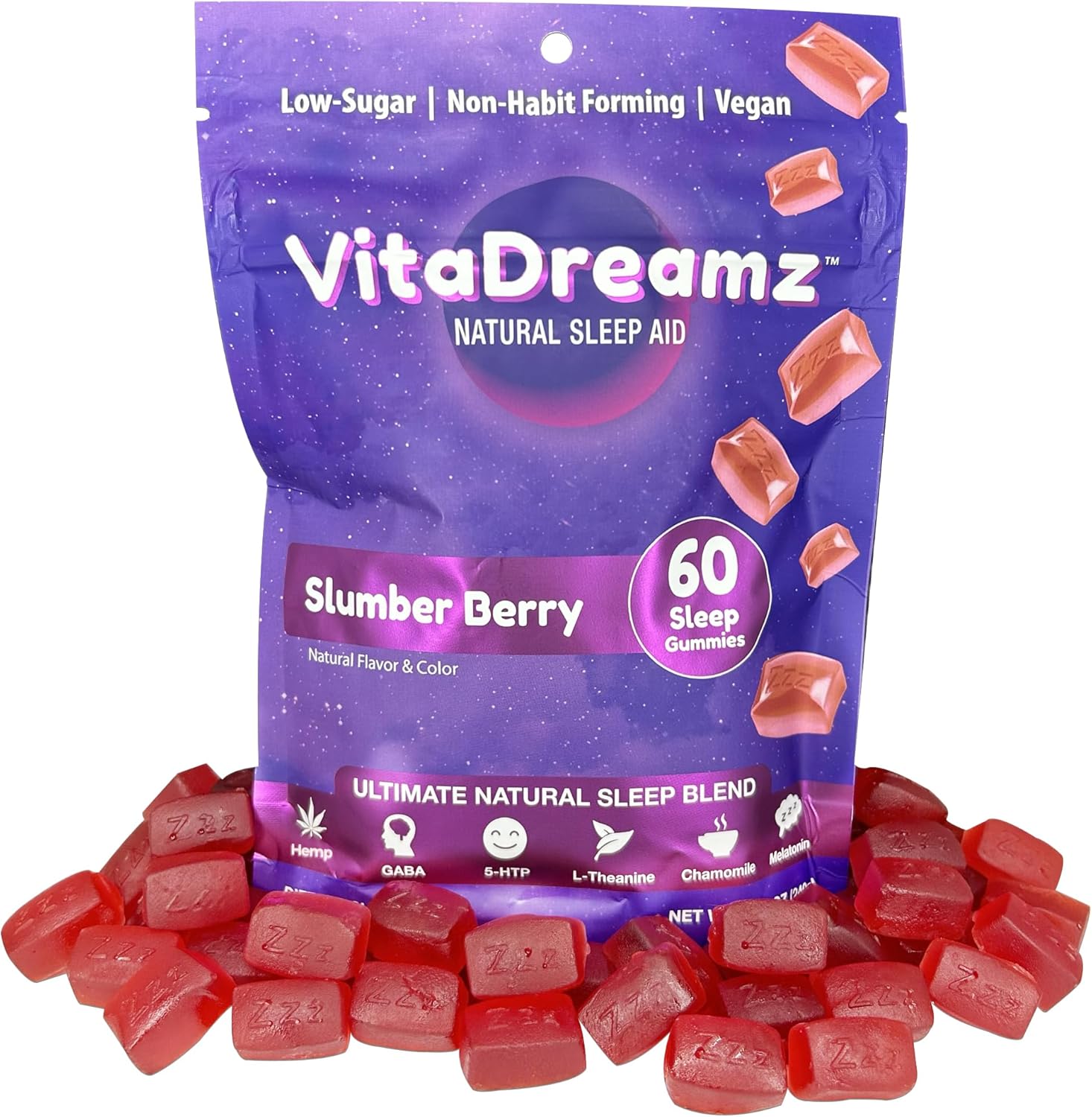 Melatonin Gummies for Sleep - Natural Sleep Aid Supplement