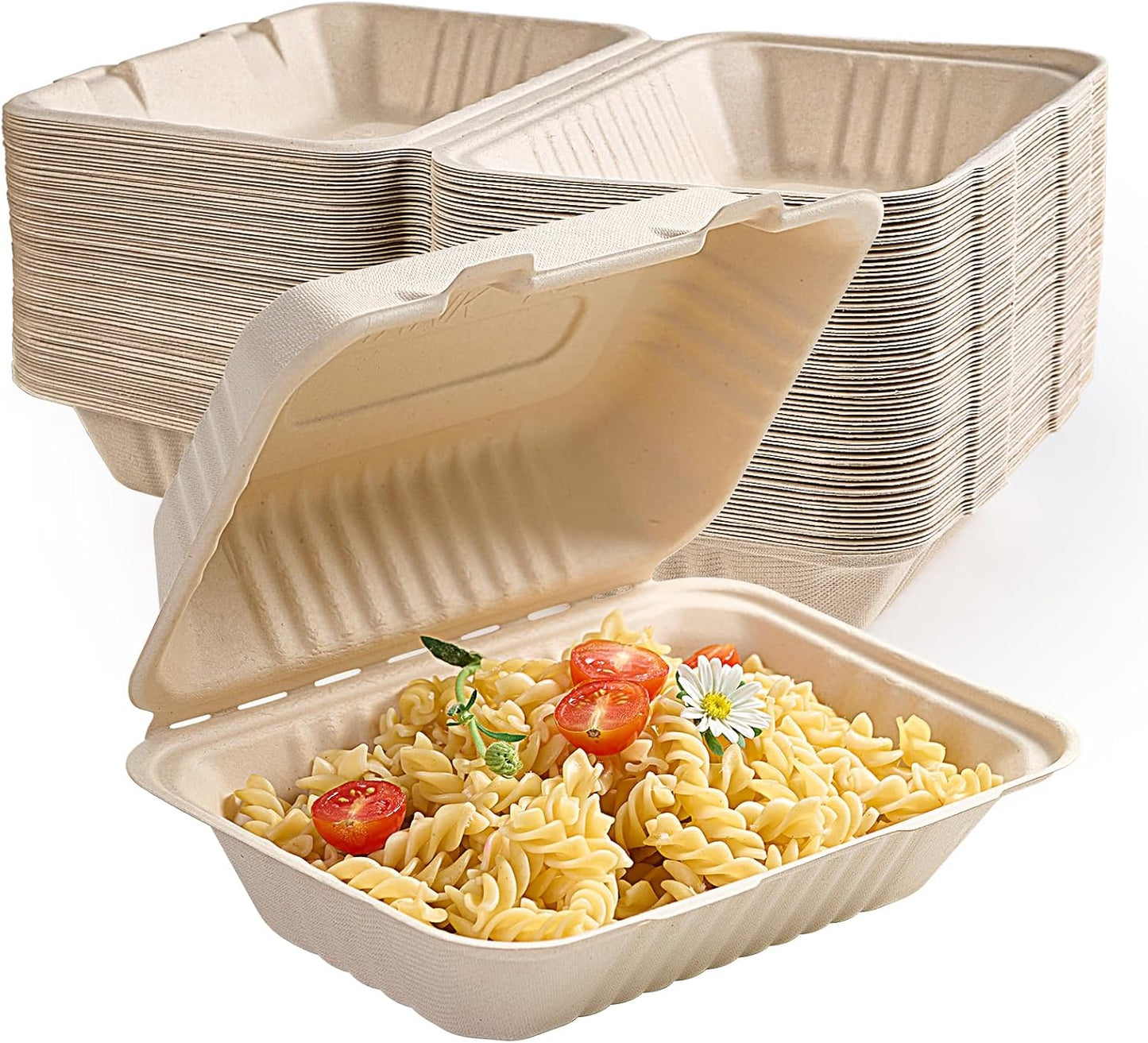 Compostable Clamshell Take Out Food Containers for Eco-Friendly Use