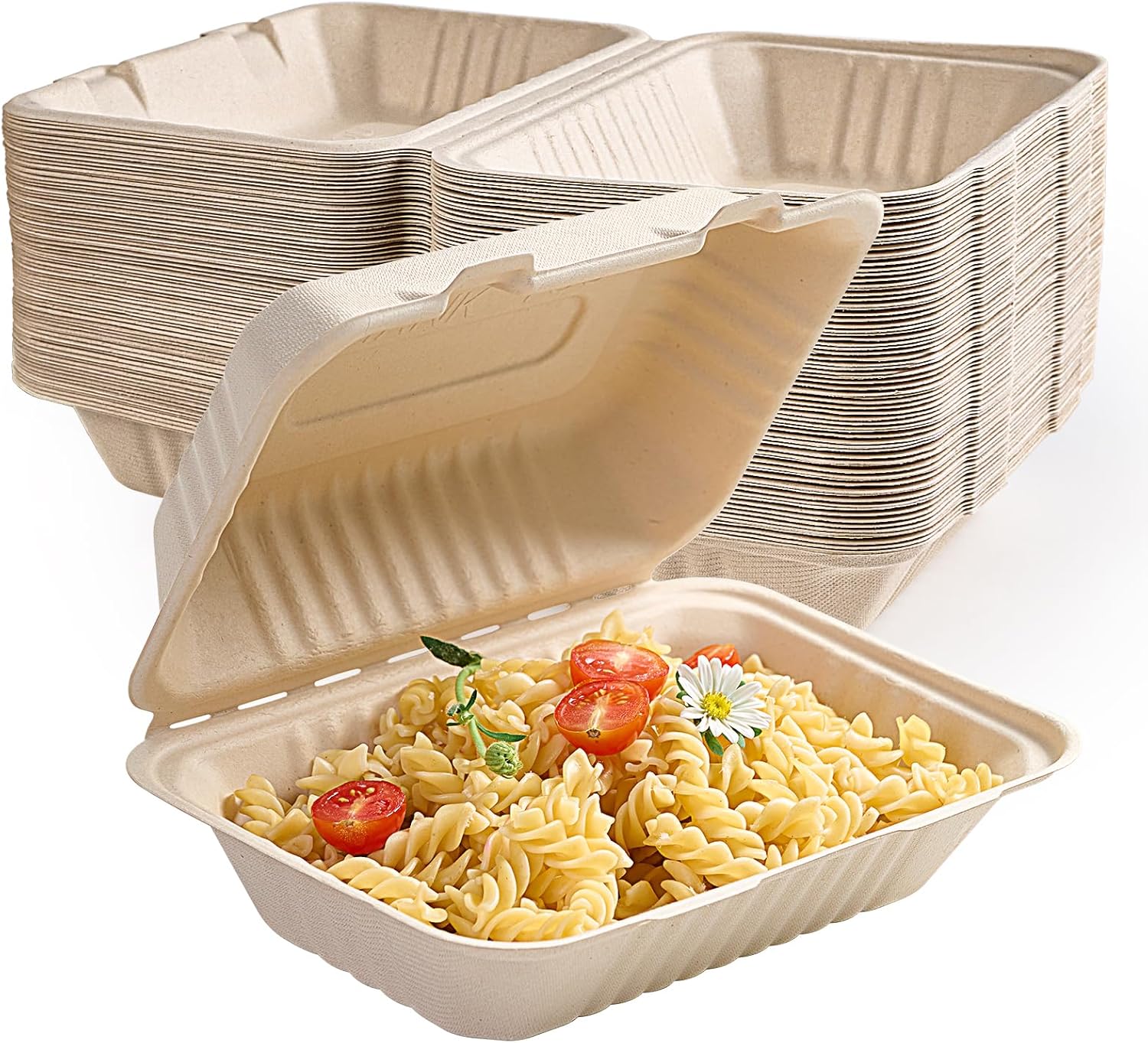 Compostable Clamshell Take Out Food Containers for Eco-Friendly Use