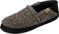 Men's Moc Slippers with Memory Foam Insole Suede Sidewall - Cozy Fit
