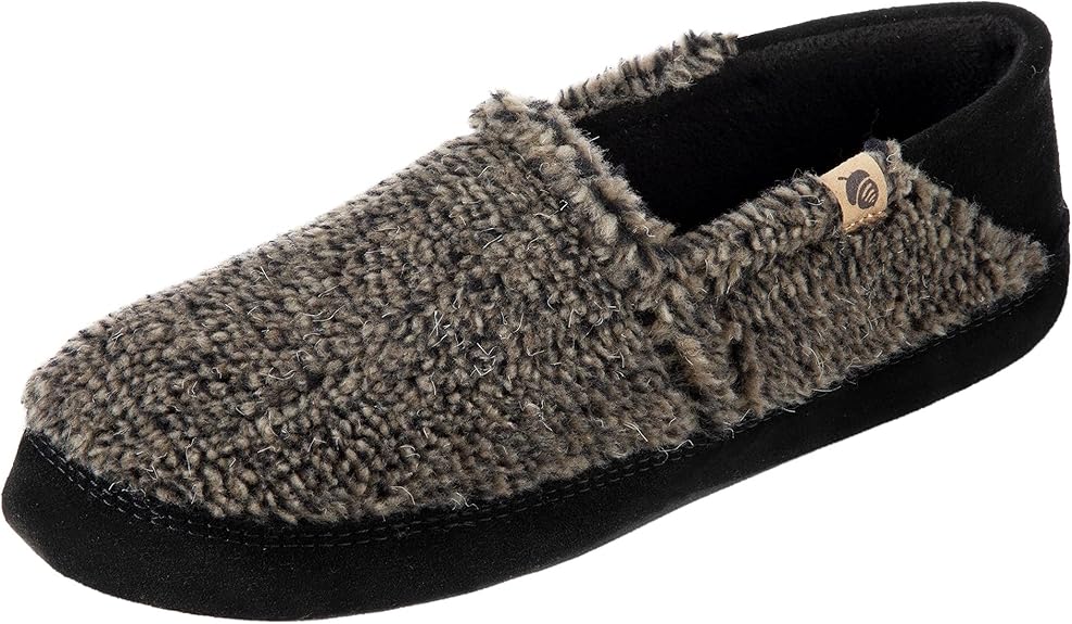 Acorn Men's Moc Slippers with Memory Foam for Ultimate Comfort