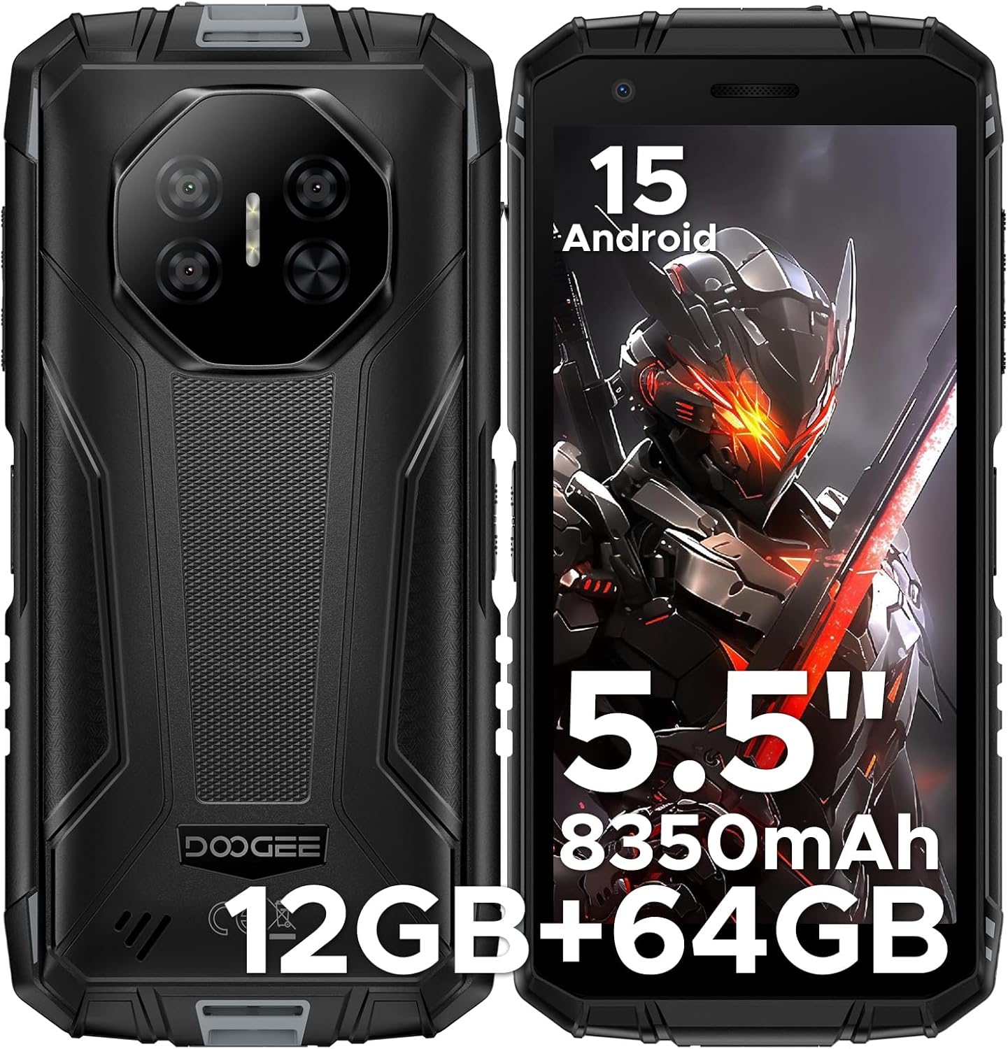 DOOGEE Fire 3 Rugged Smartphone with 8350mAh Battery and IP68