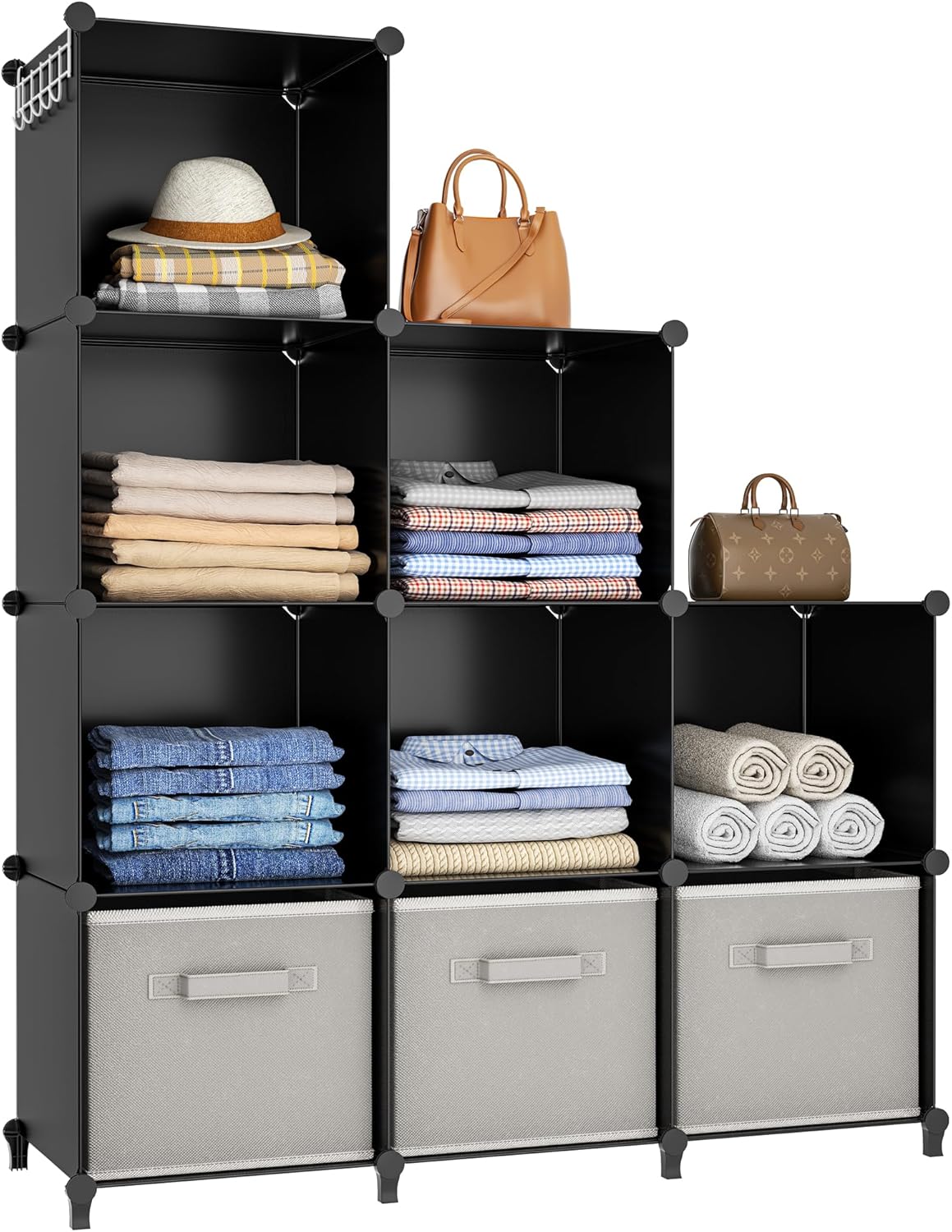 HOMIDEC 9 Cube Storage Organizer for Clothes and More