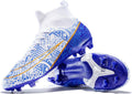 Lightweight High-Top Men's Soccer Cleats for Outdoor Training
