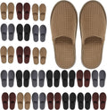 Geyoga Plus Size Disposable House Slippers - Soft Coral Fleece