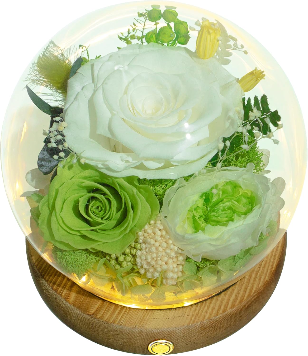 Real Flowers Gift Box with Lights for Indoor Decoration 50-60ft Roses
